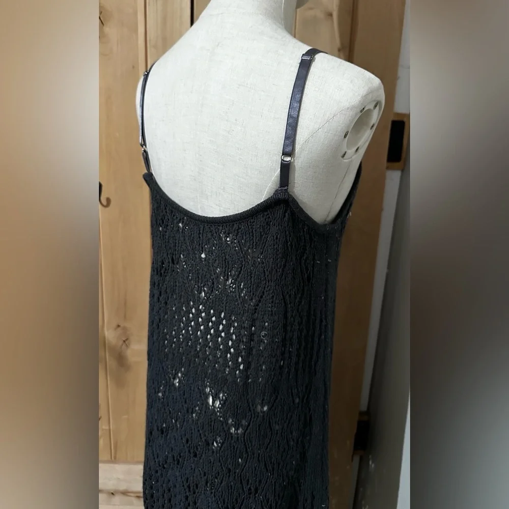 Grey Crochet Maxi Dress - Picture 6 of 8